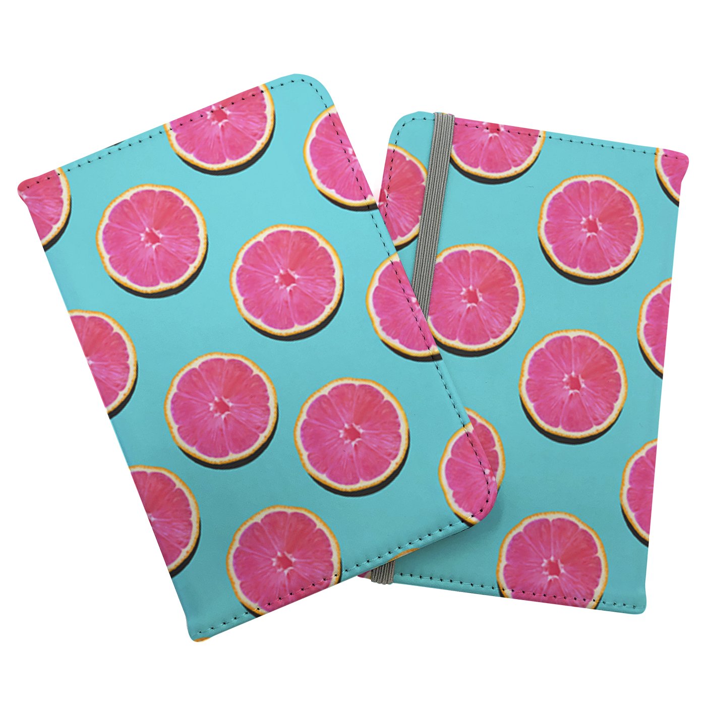 Fruity Pattern Of Pink Grapefruit Passport Cover
