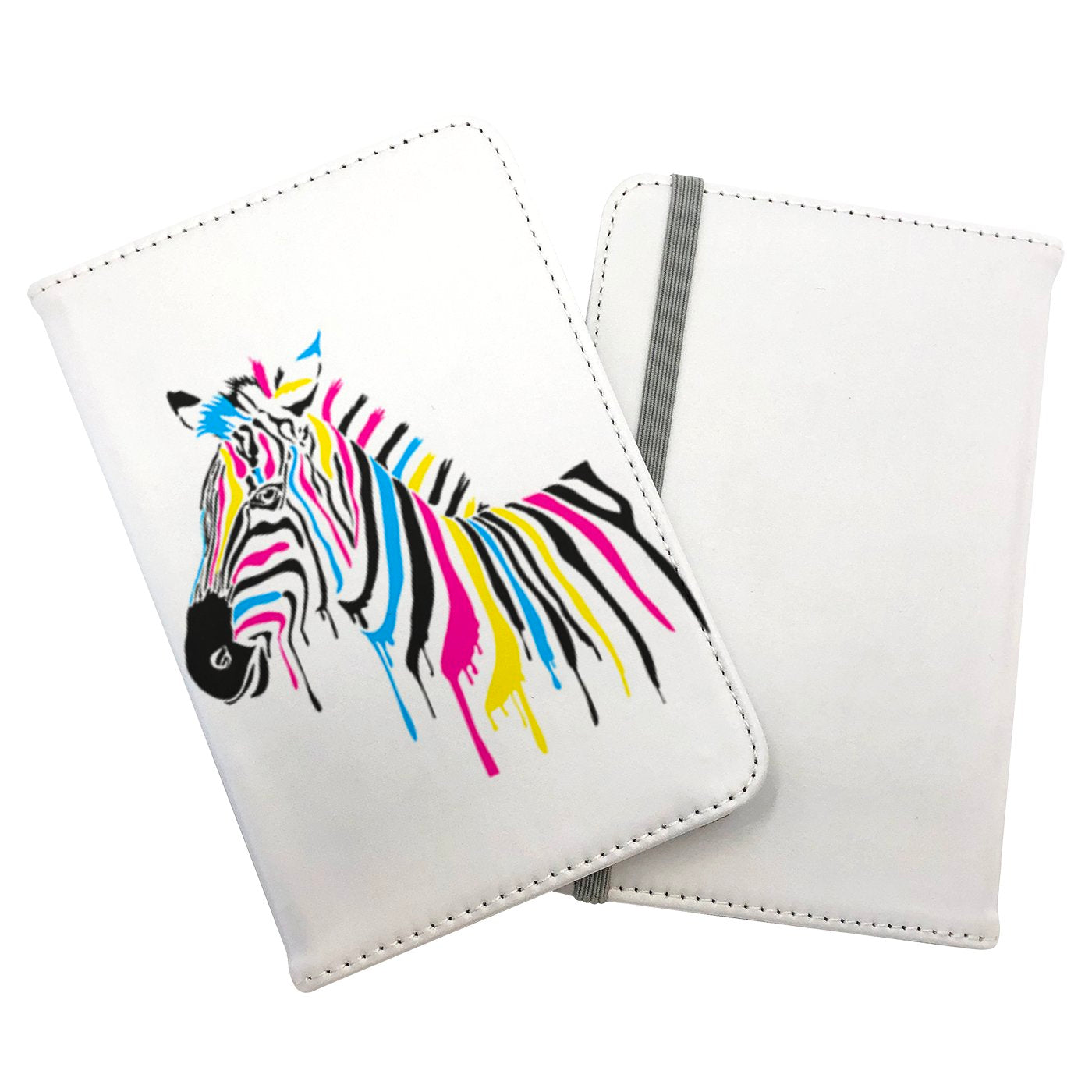 Multi Coloured Zebra Passport Cover