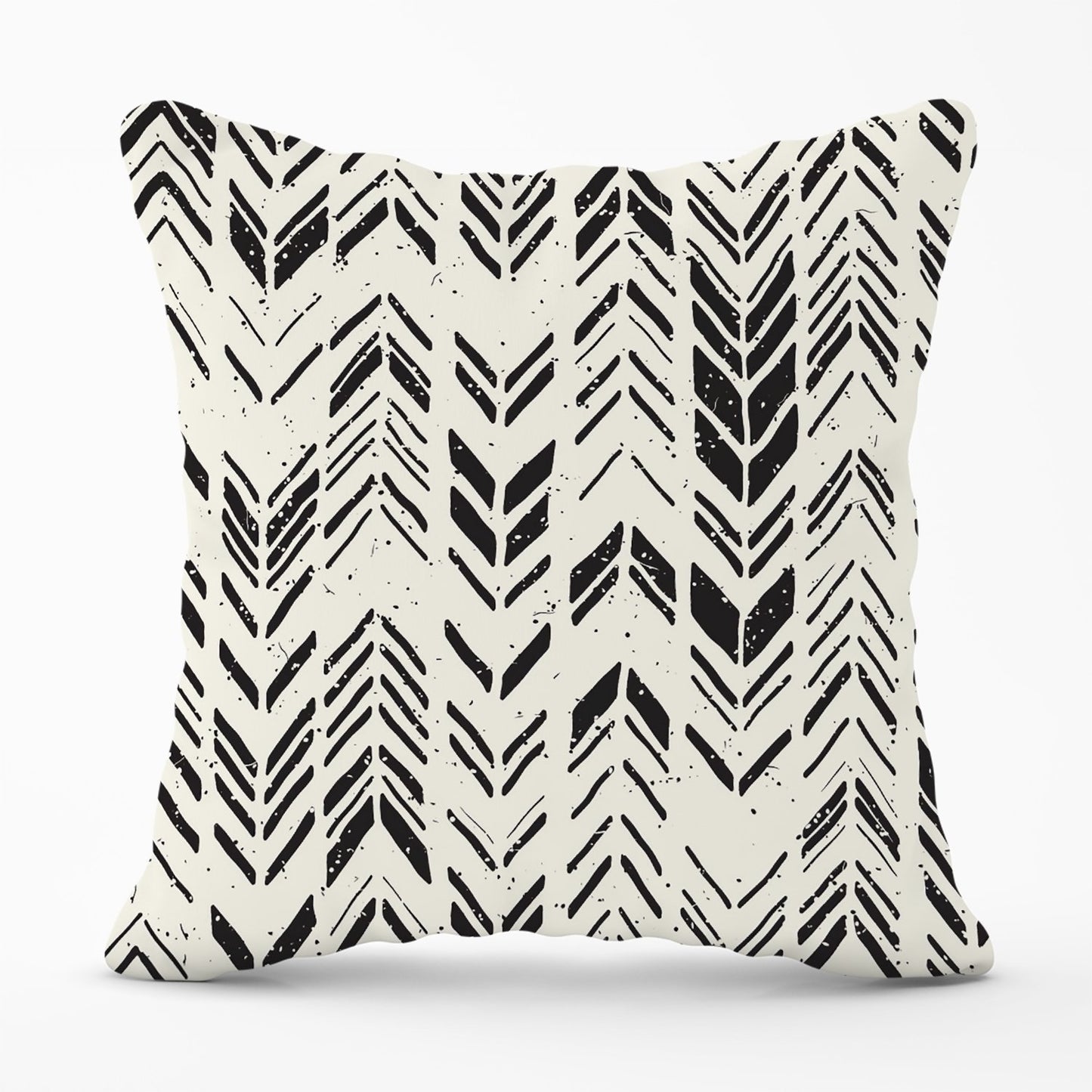 Hand Drawn Chevron Pattern Outdoor Cushion