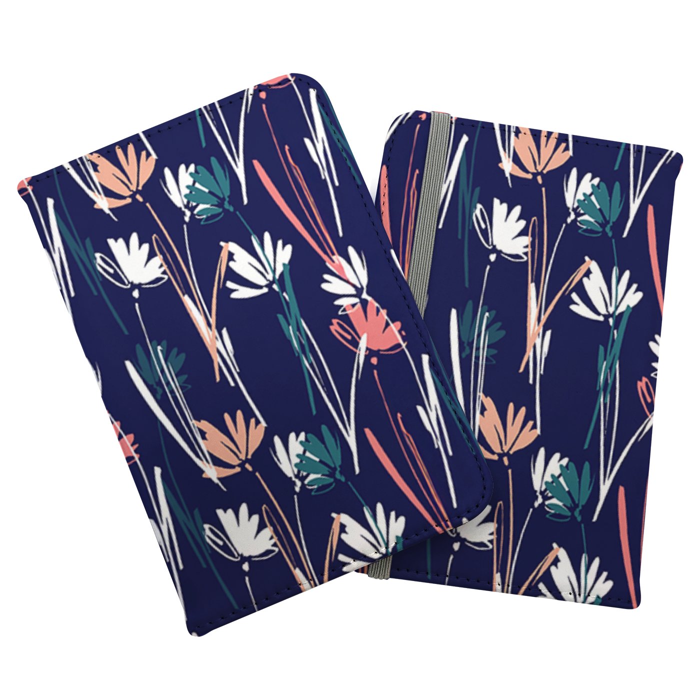 Hand Drawn Wild Flowers Passport Cover