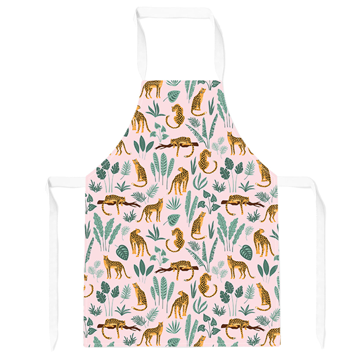 Hand Drawn Leopards Apron