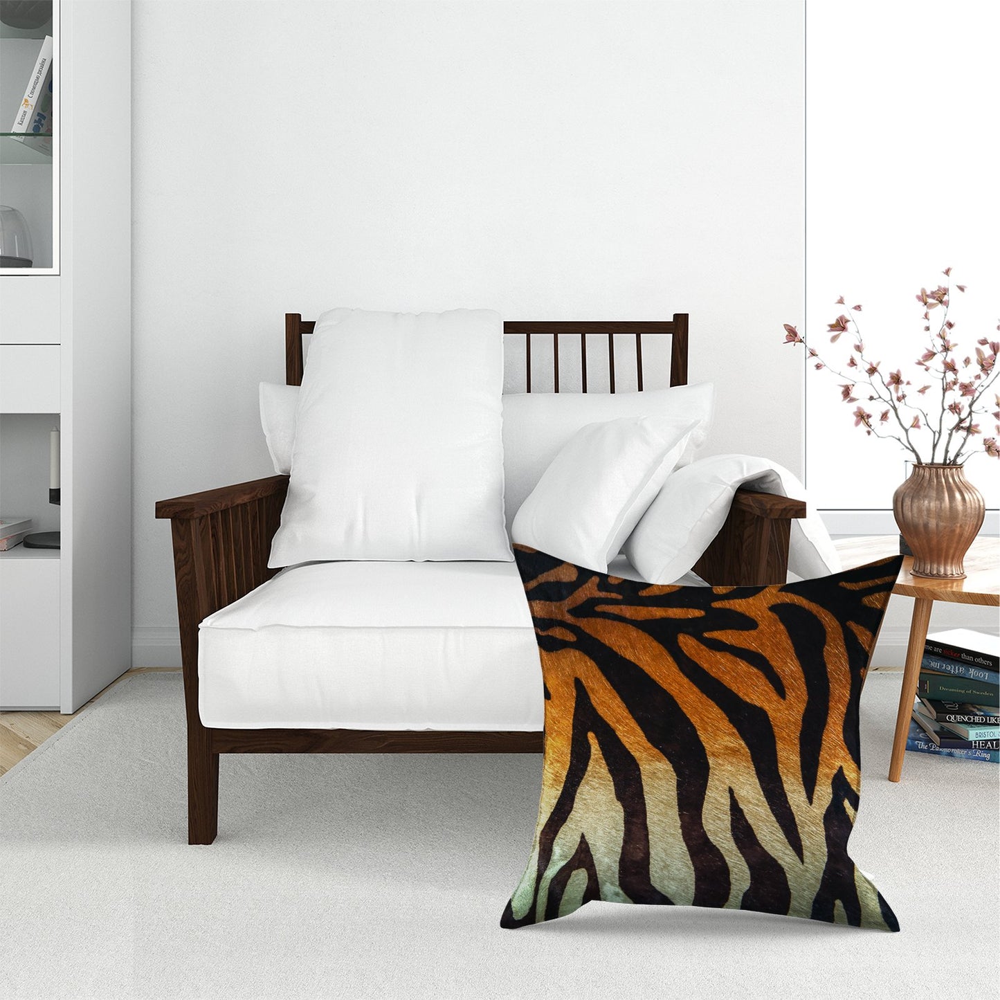 Tiger Skin Print Floor Cushion