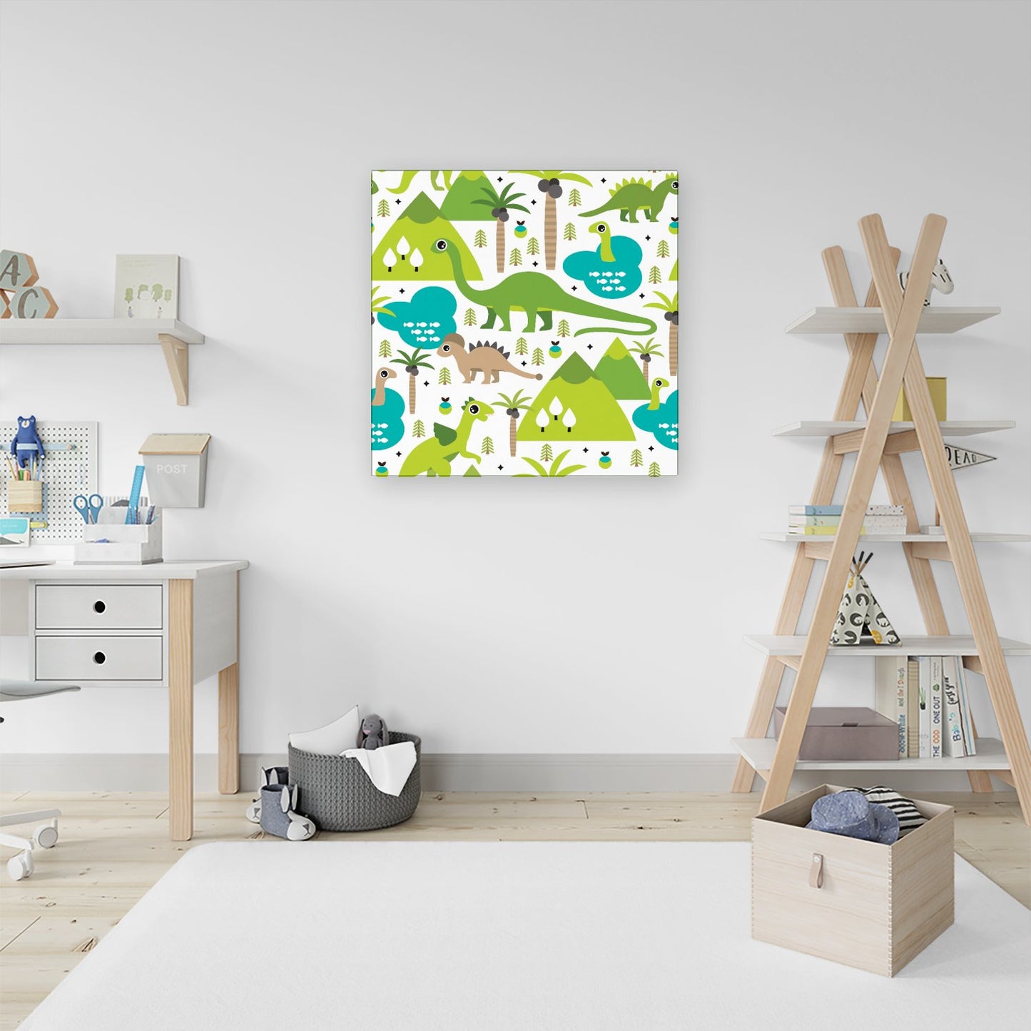 Baby Dinosaur Print Canvas