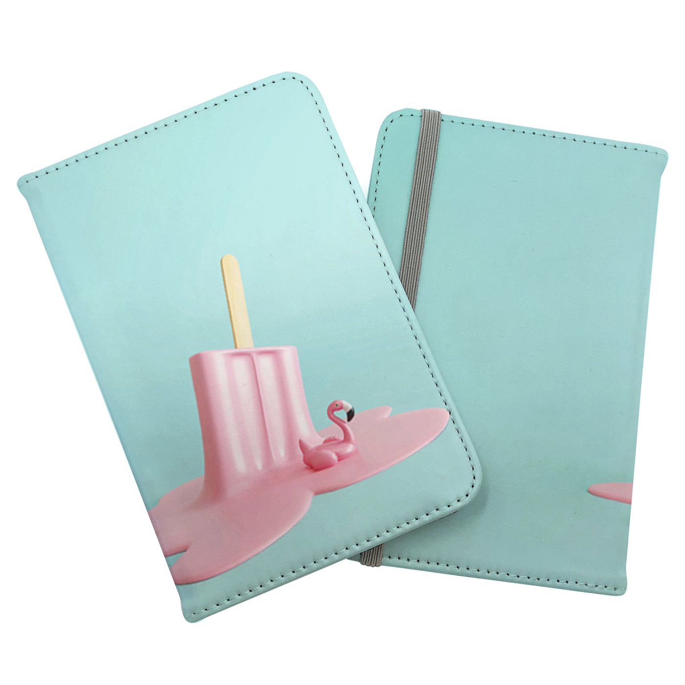 Flamingo Ice Cream Passport Cover