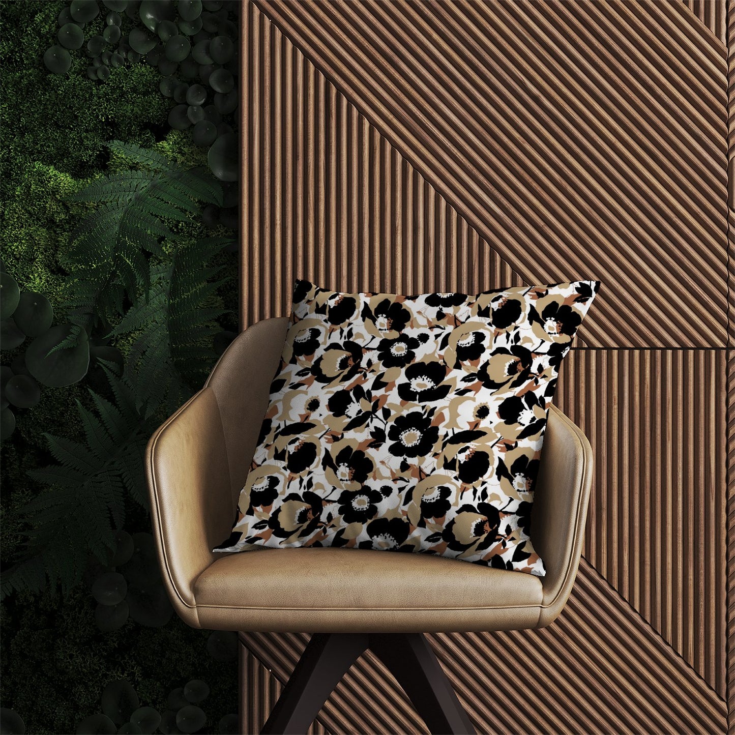 Modern Flower Pattern Outdoor Cushion