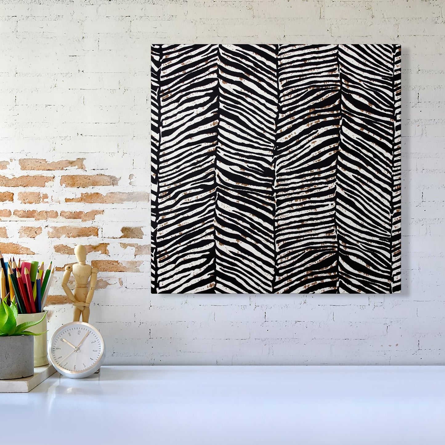 Zebra Pattern Canvas