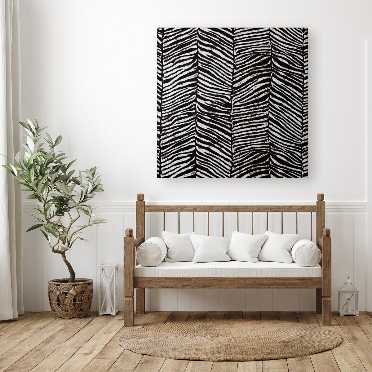Zebra Pattern Canvas