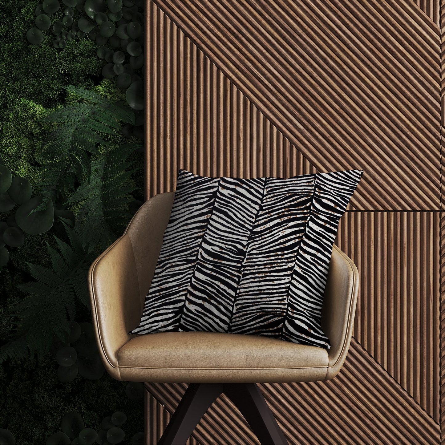 Zebra Pattern Outdoor Cushion