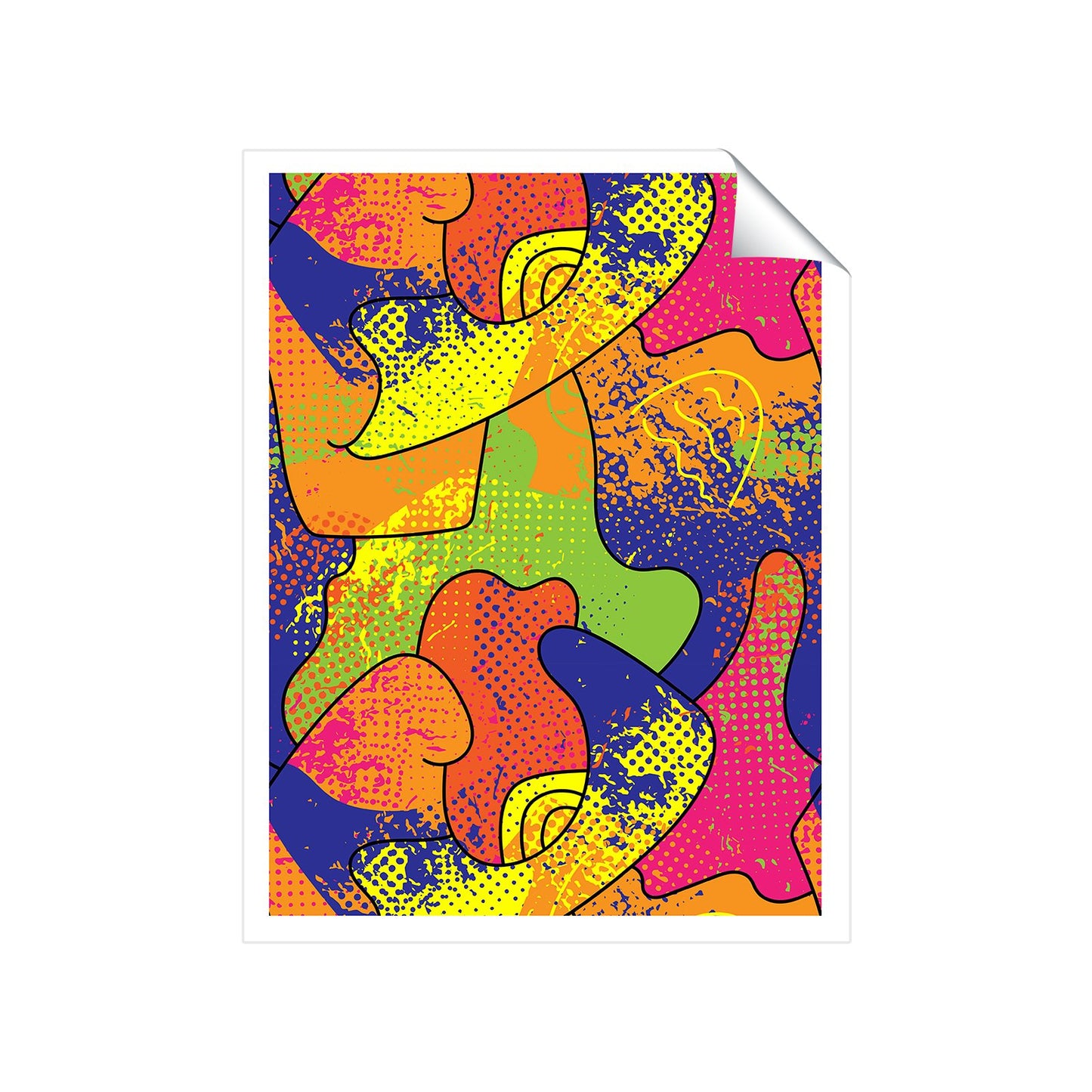 Bright Abstract Pattern Art Prints