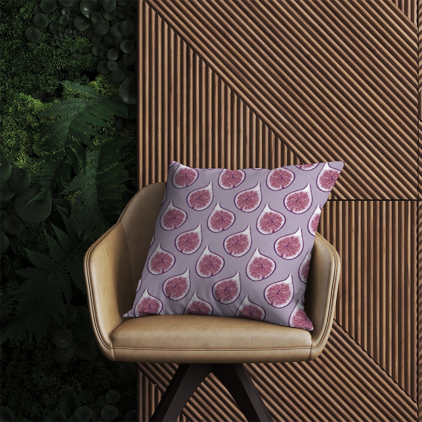 Modern Fig Pattern Outdoor Cushion