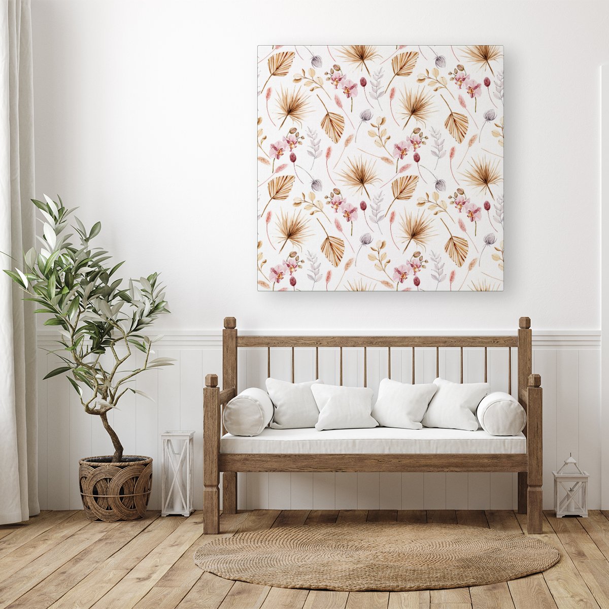 Watercolour Orchids Canvas