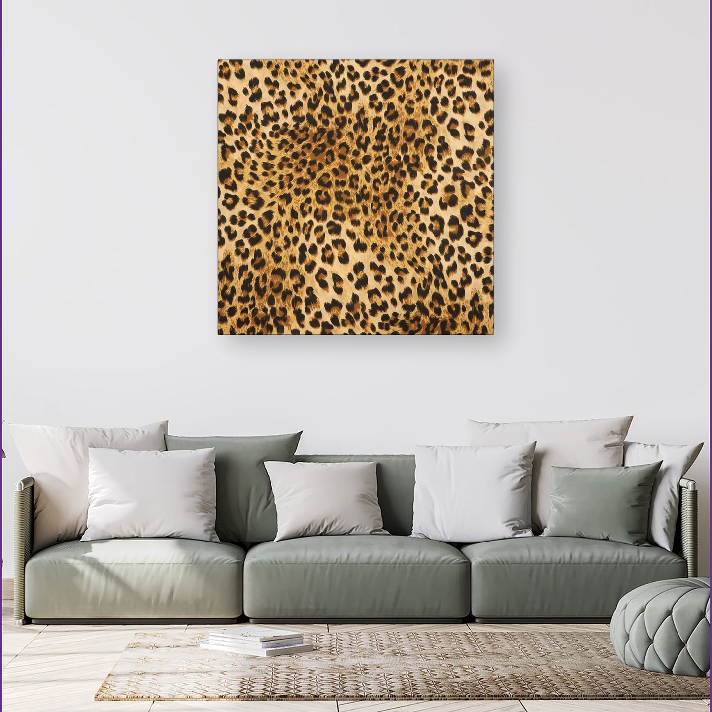 Wild Animal Pattern Canvas