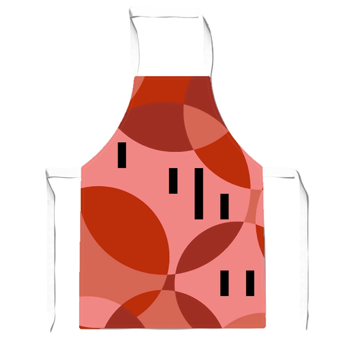 Red Circle Pattern Apron