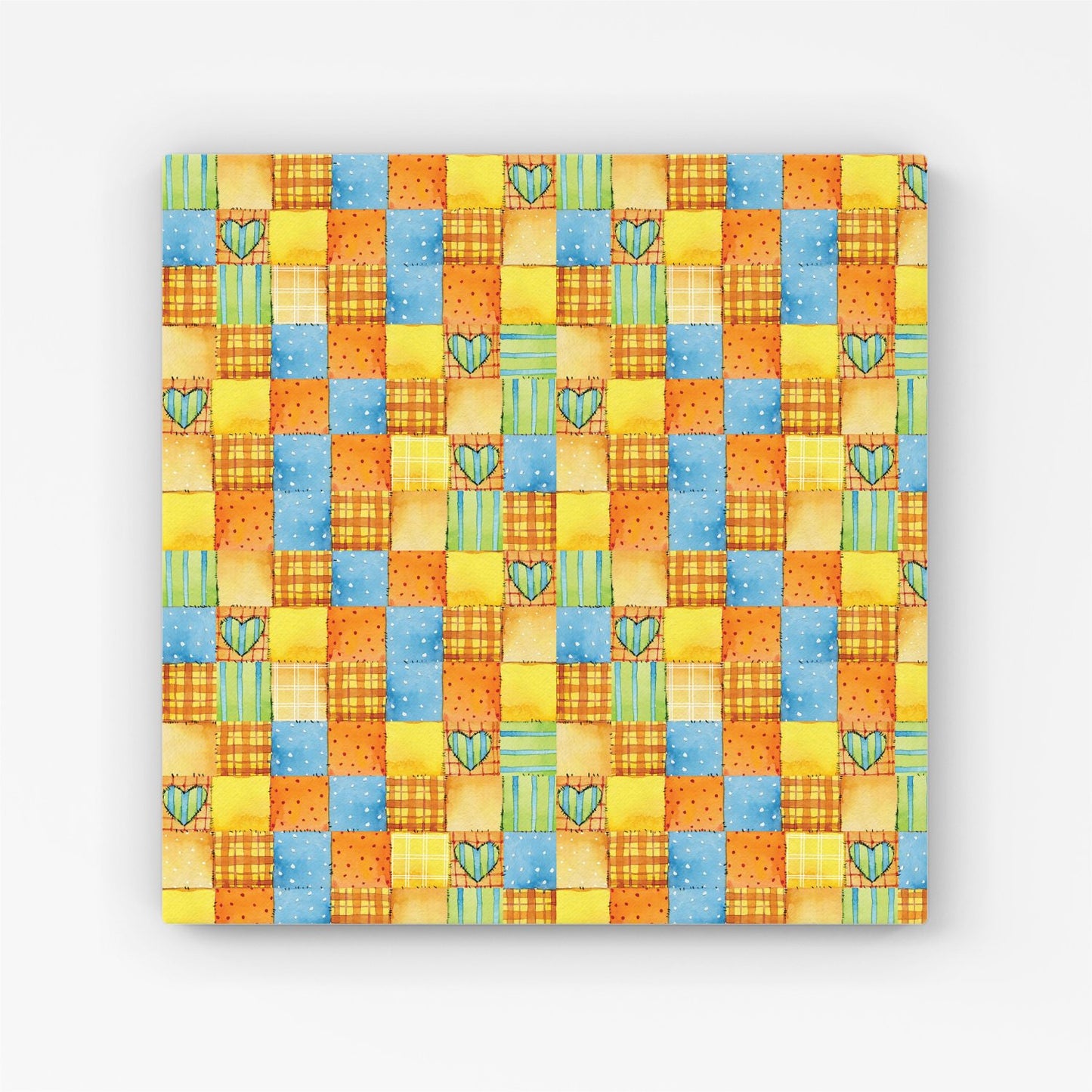 Baby Watercolour Blanket Pattern Canvas