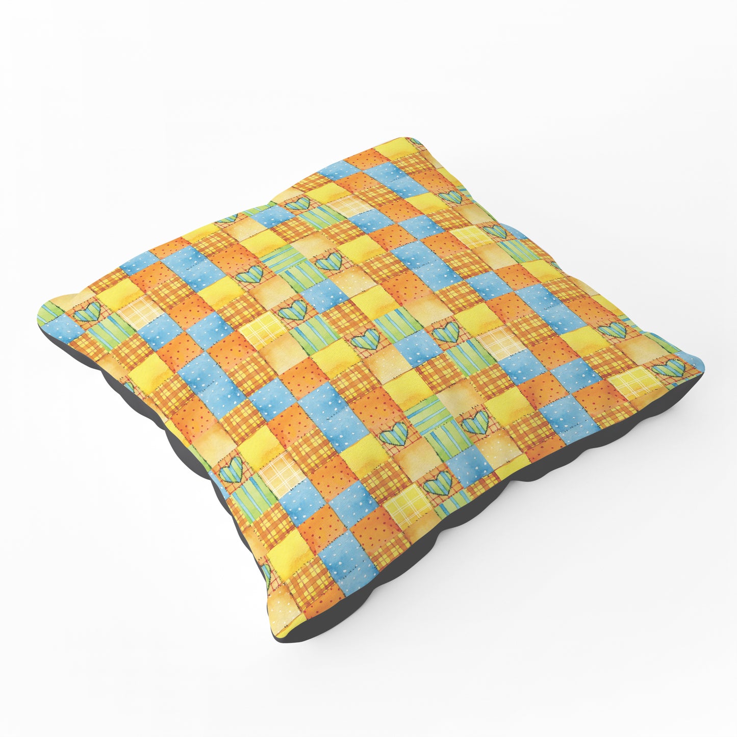Baby Watercolour Blanket Pattern Floor Cushion