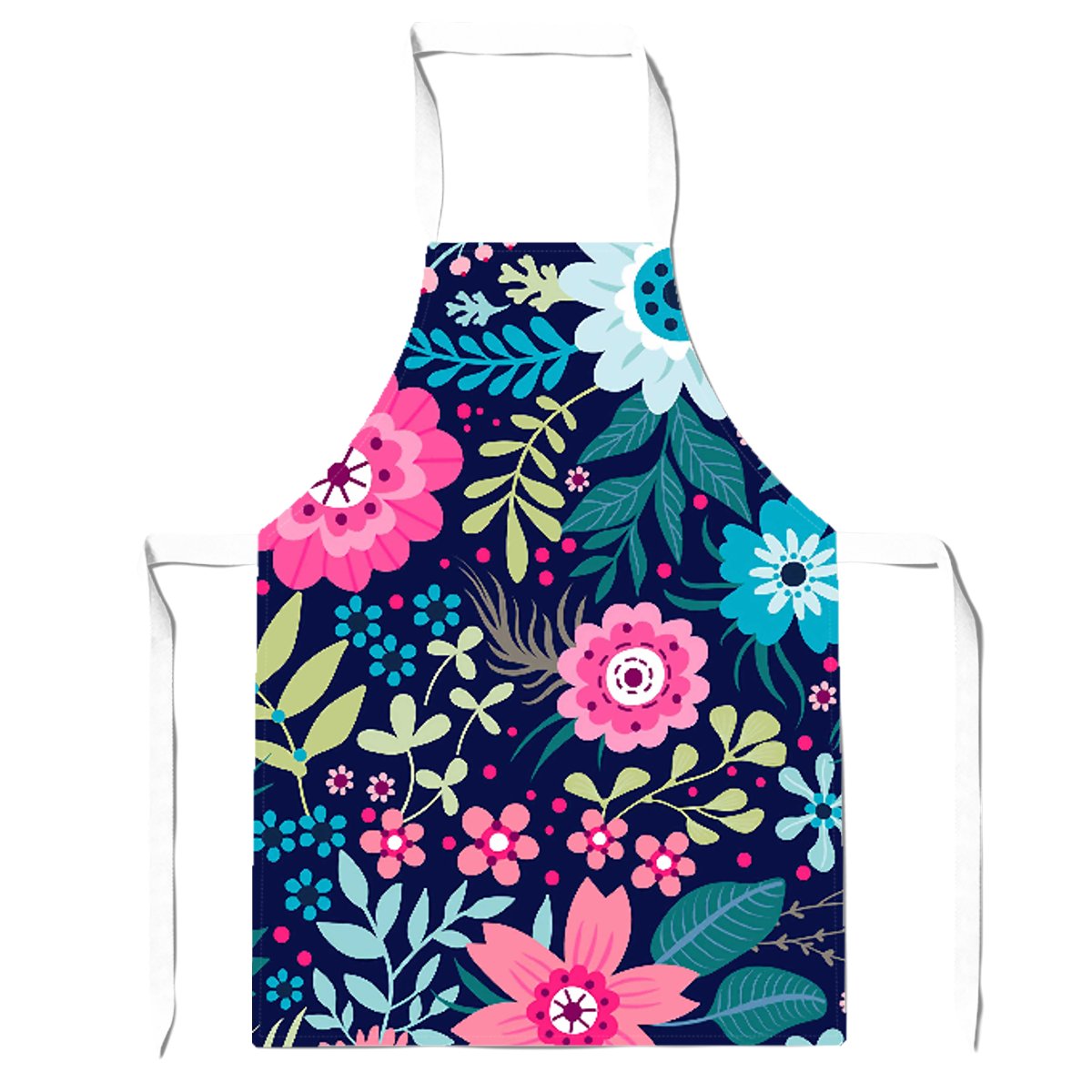 Cute Colourful Flower Pattern Apron