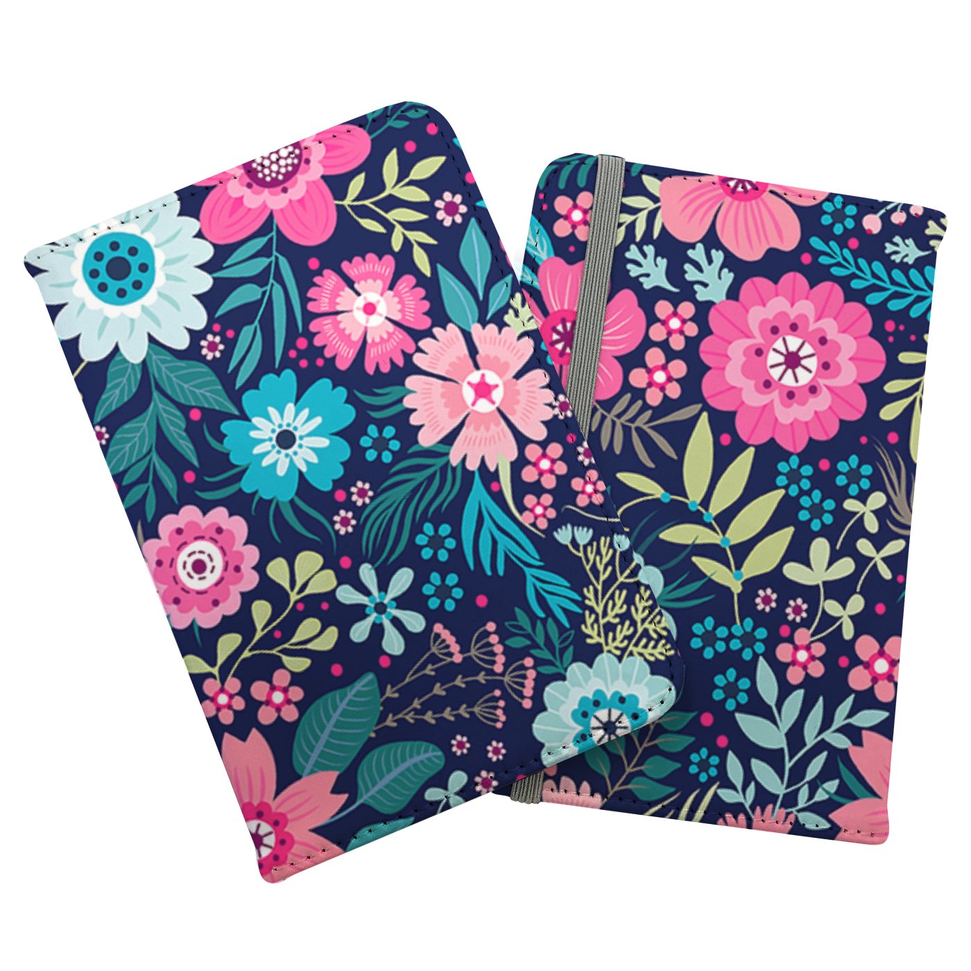 Cute Colourful Flower Pattern Passport Cover