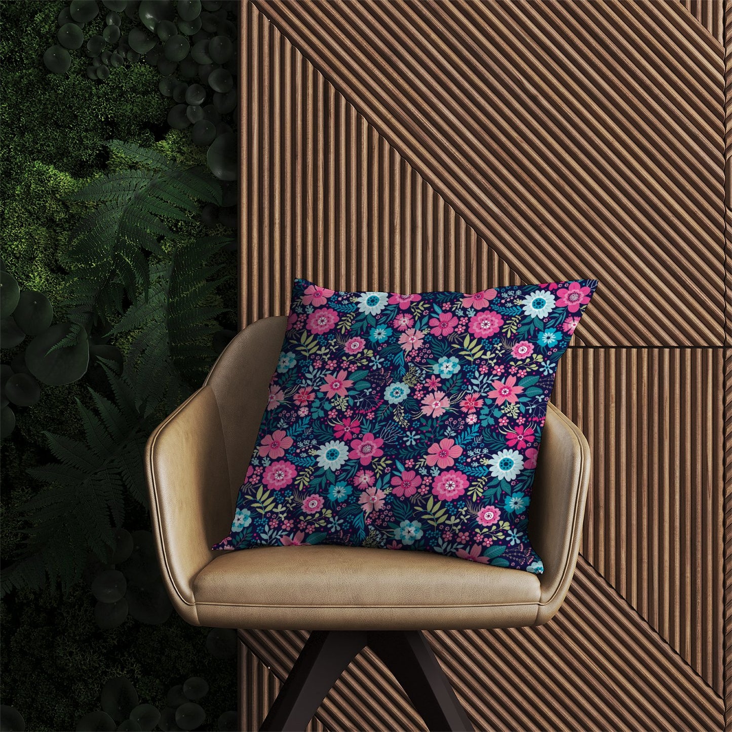Cute Colourful Flower Pattern Outdoor Cushion