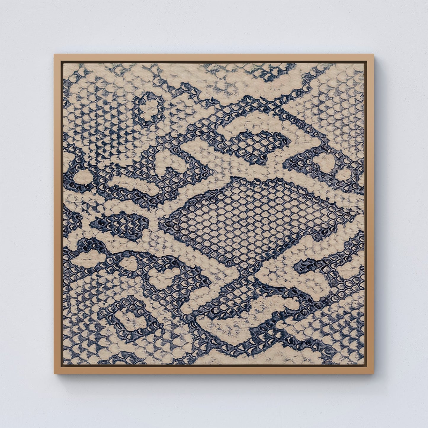 Snake Skin Framed Canvas