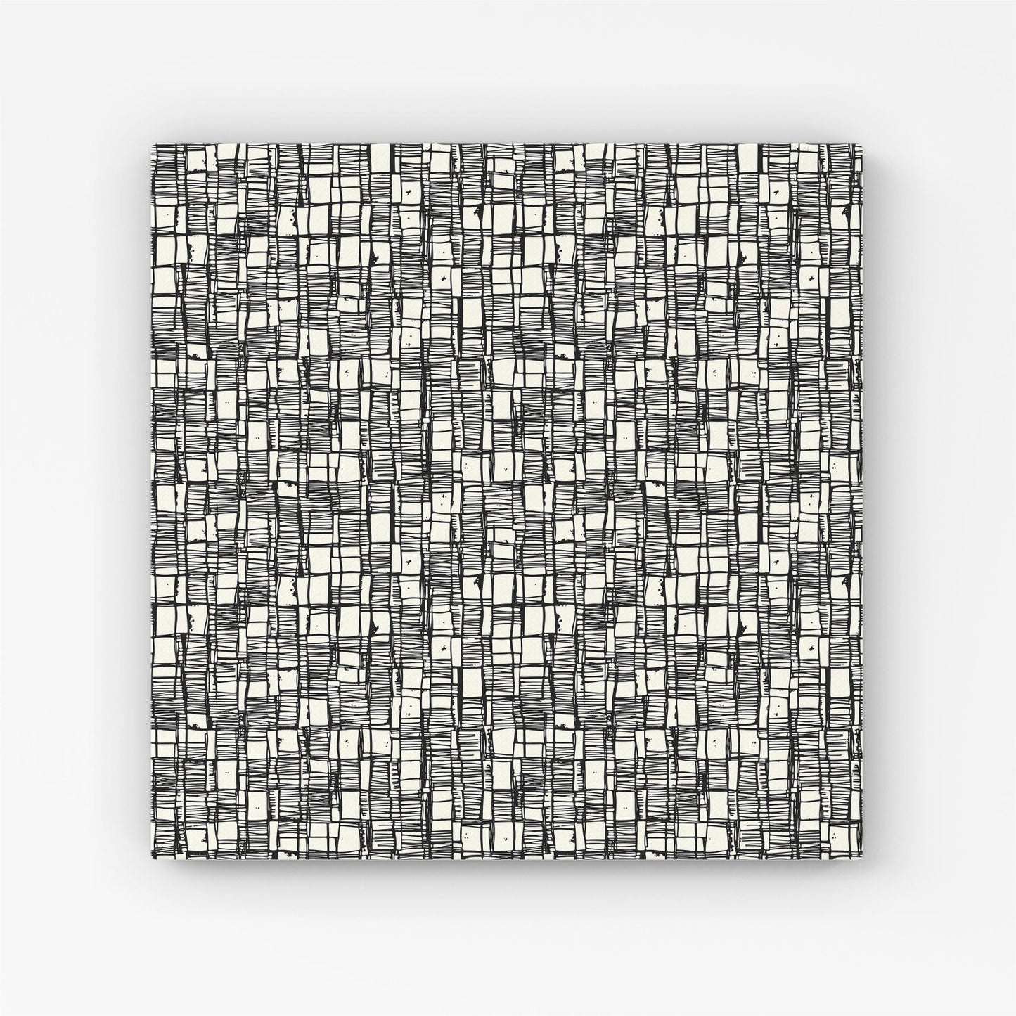 Irregular Sketched Block Textured Canvas