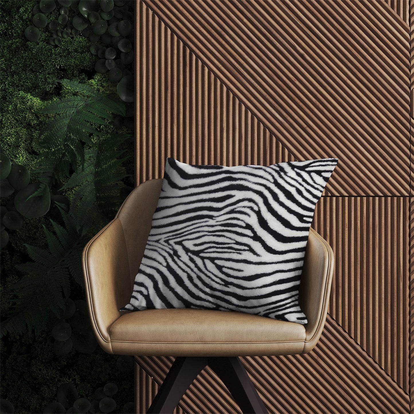 Zebra Texture Pattern Outdoor Cushion