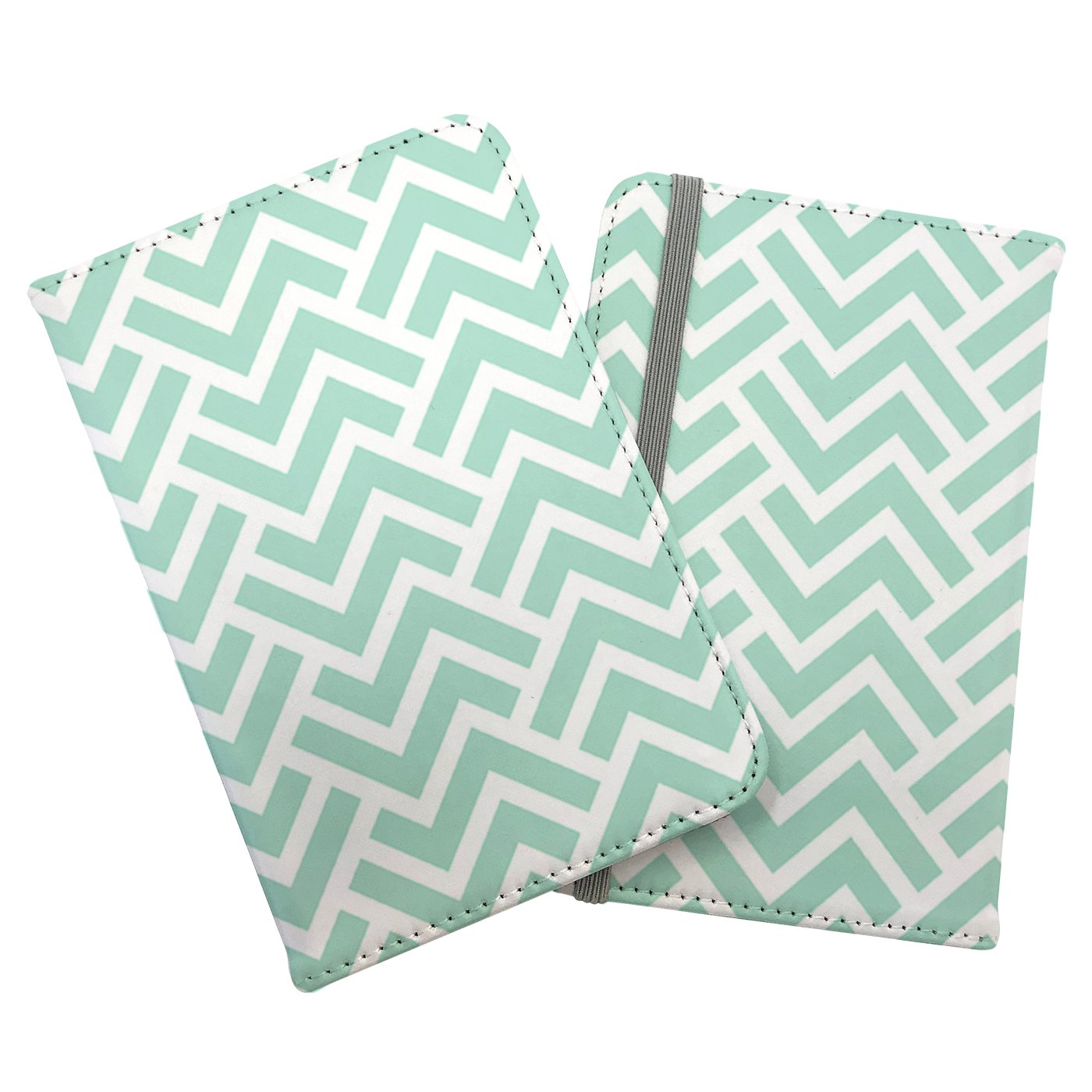 Green Geometric Pattern Passport Cover