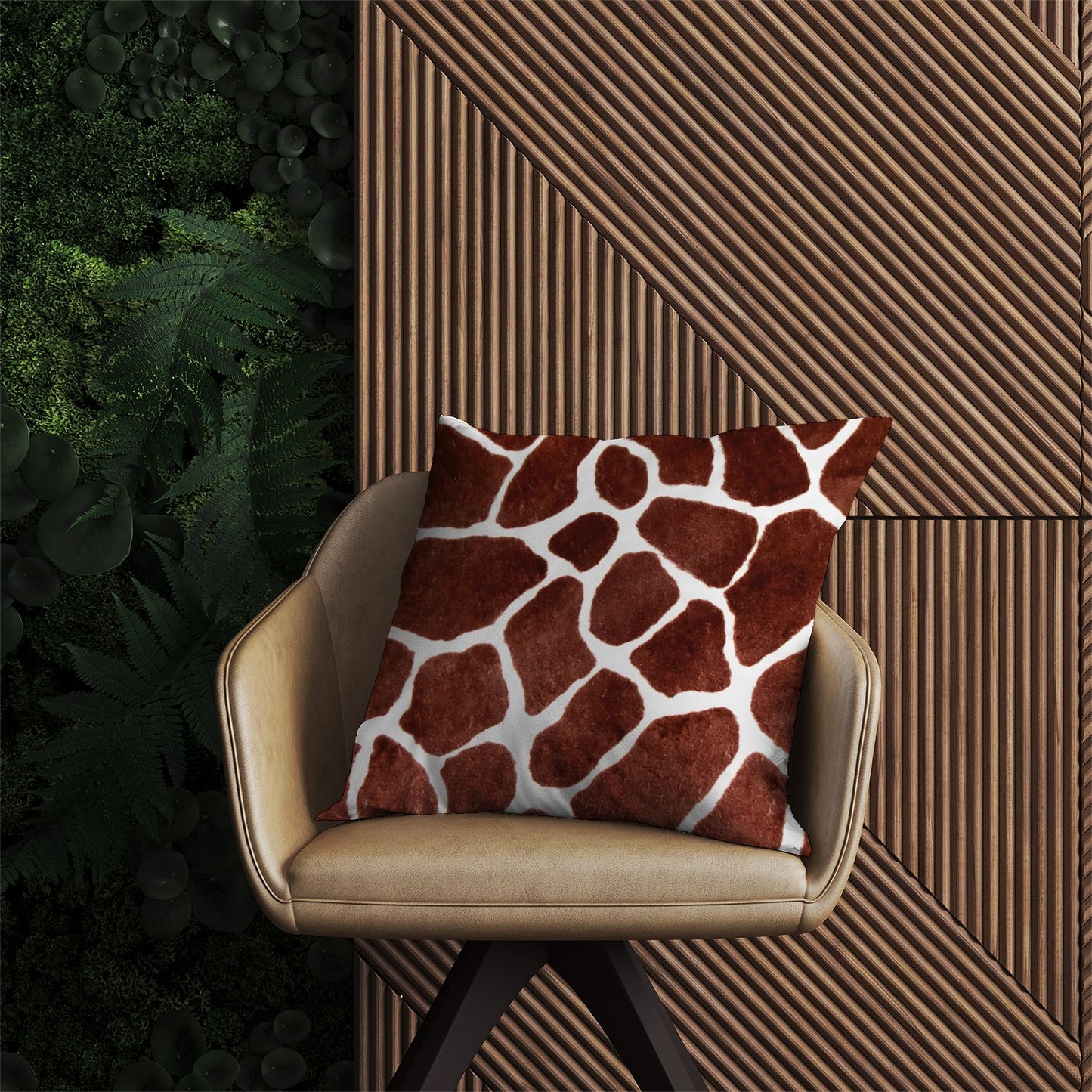 Giraffe Spots Print Outdoor Cushion