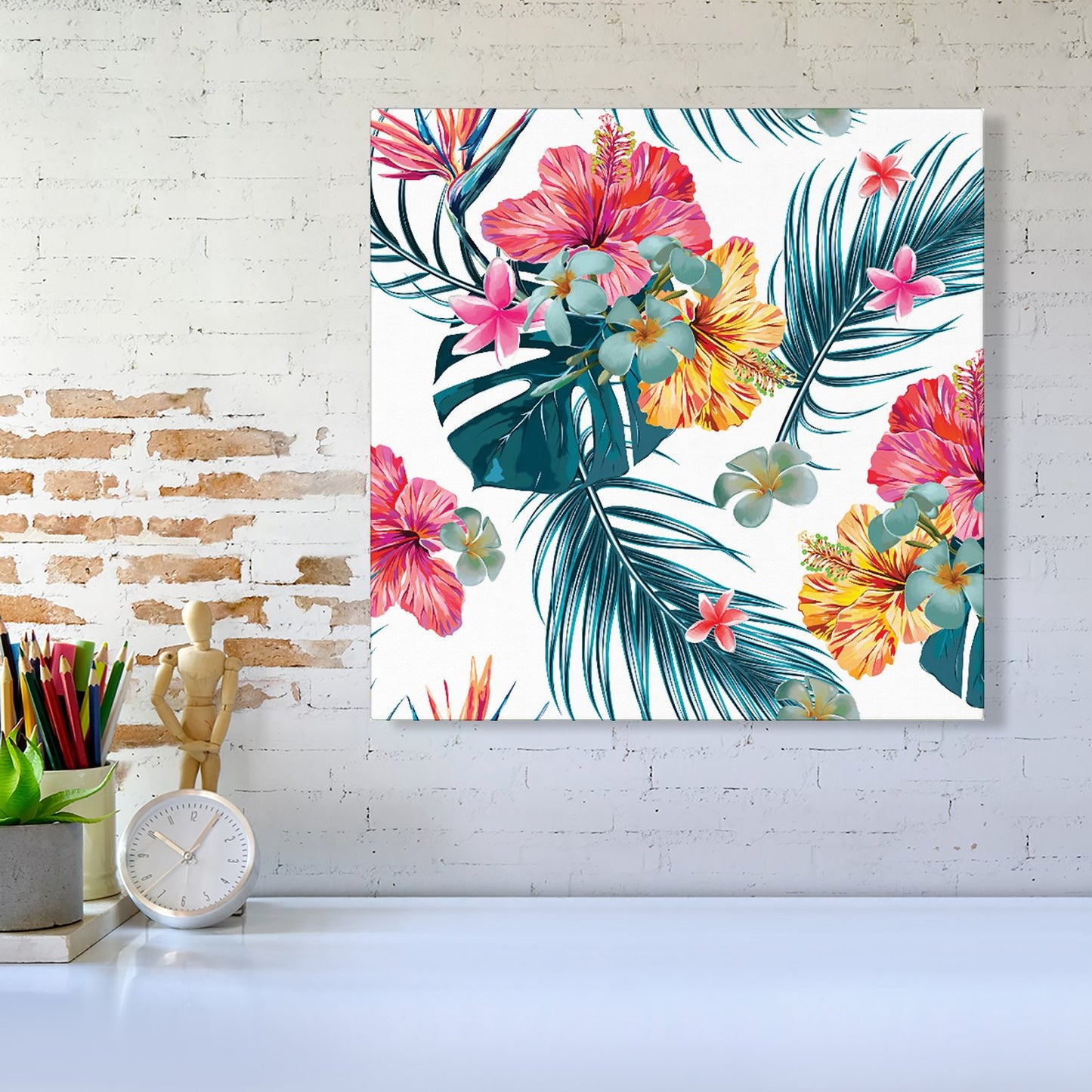 Spring Summer Flowers Canvas