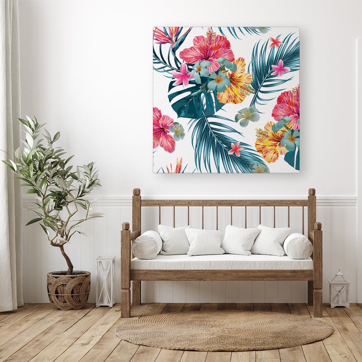 Spring Summer Flowers Canvas