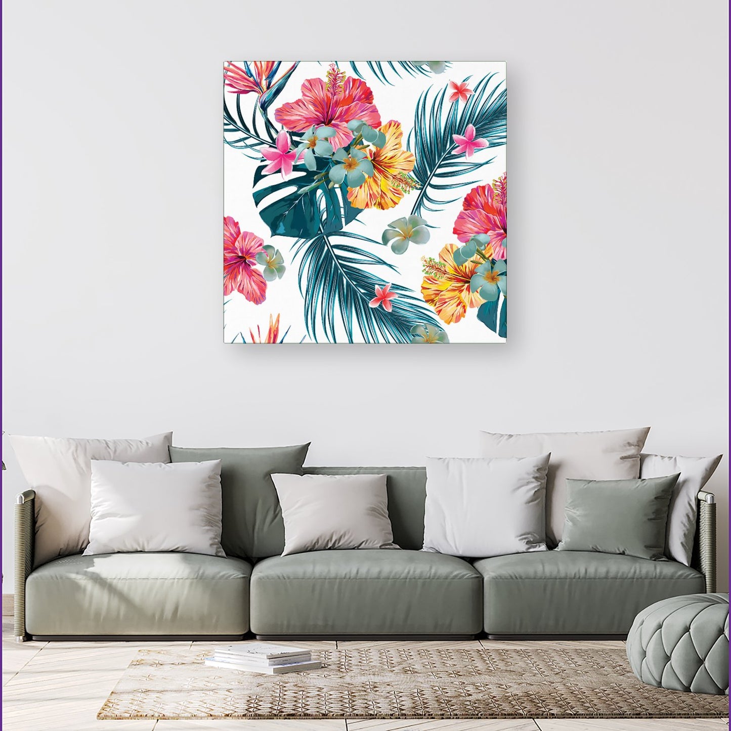 Spring Summer Flowers Canvas
