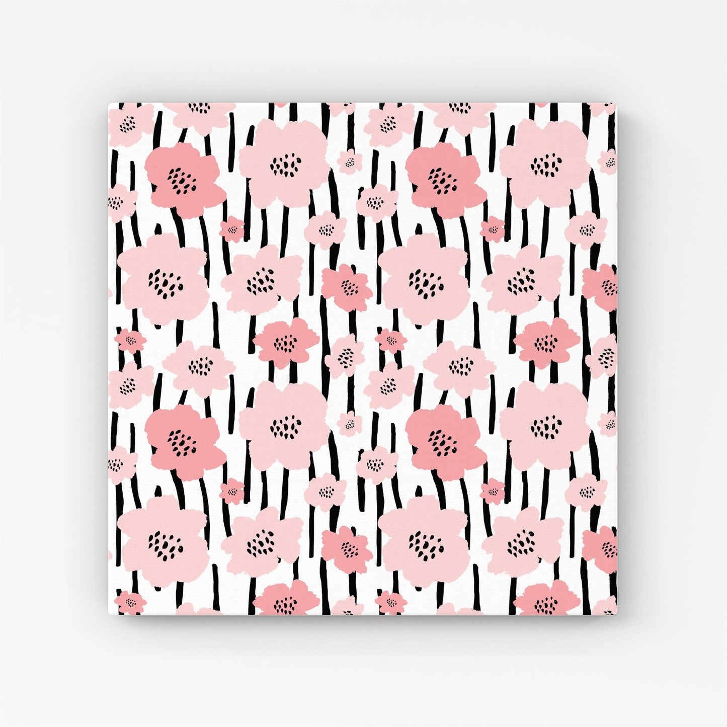 Pastel Pink Flowers Canvas