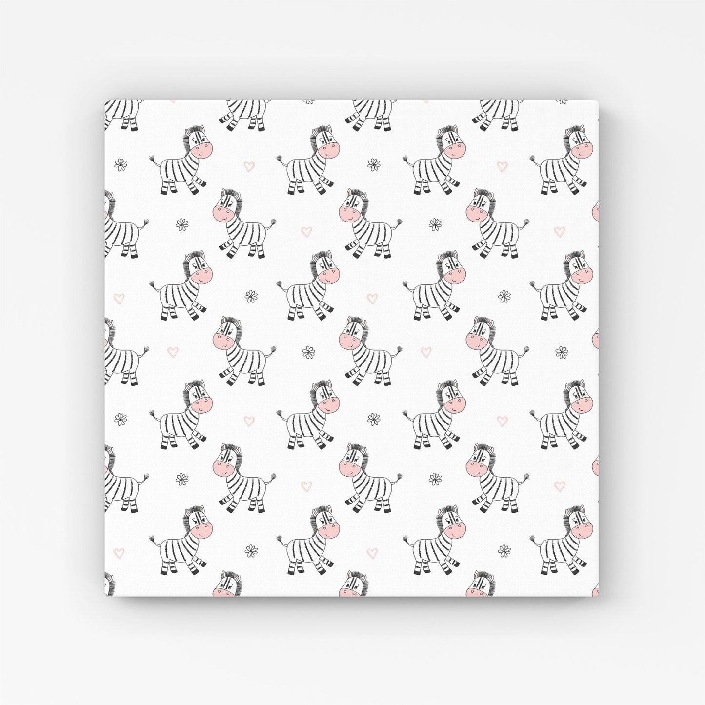 Cute Hand Drawn Zebra Canvas