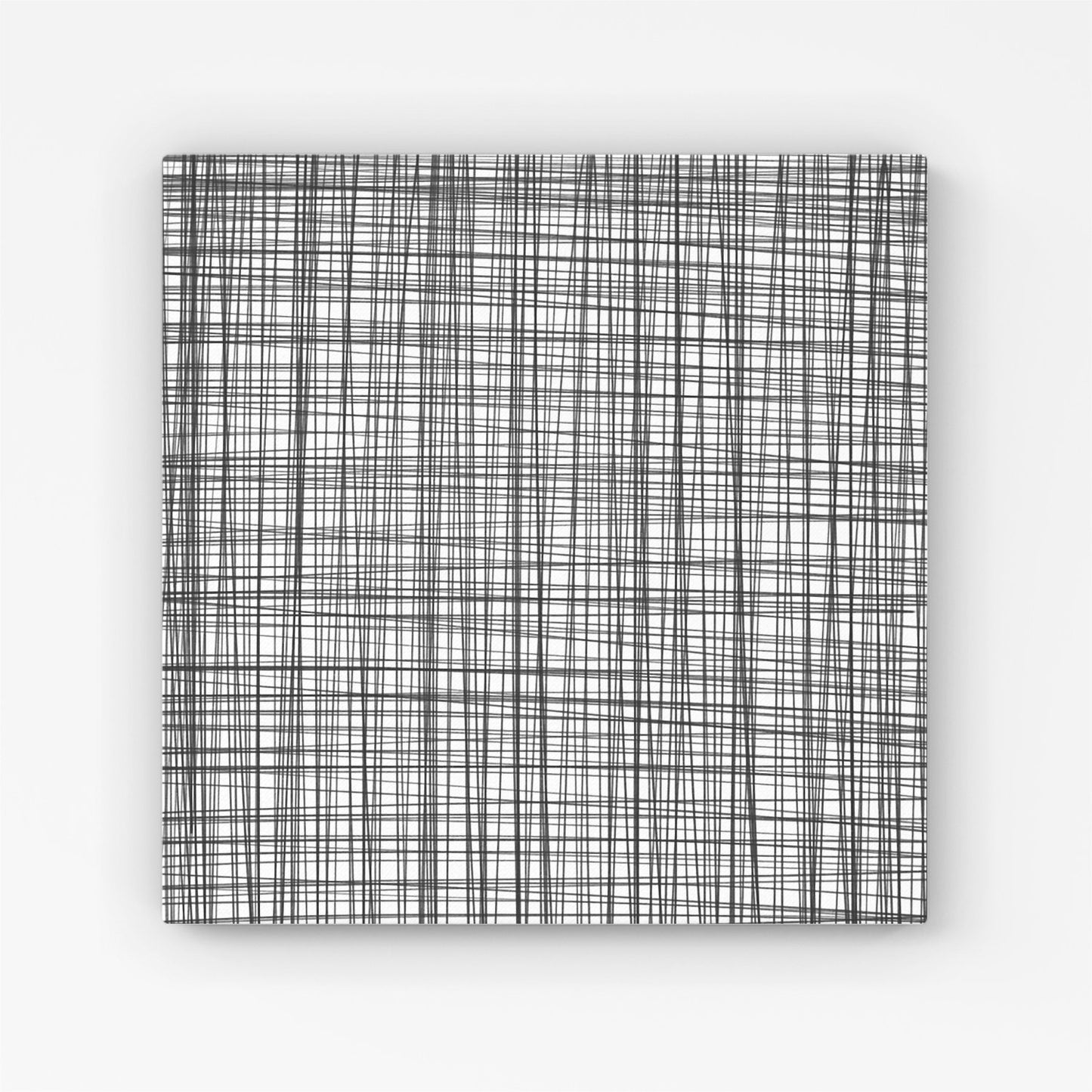 Monochrome Pencil Scribble Canvas