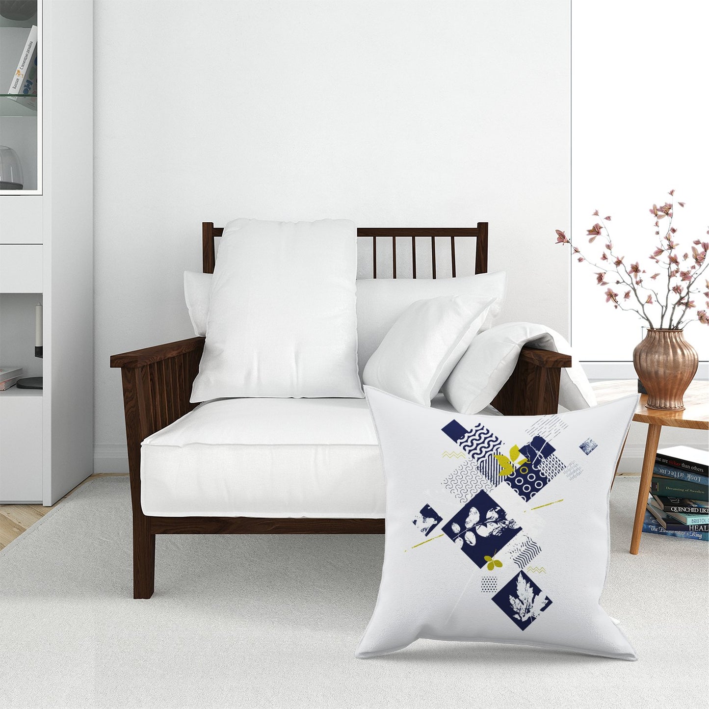 Abstract Botanical Floor Cushion