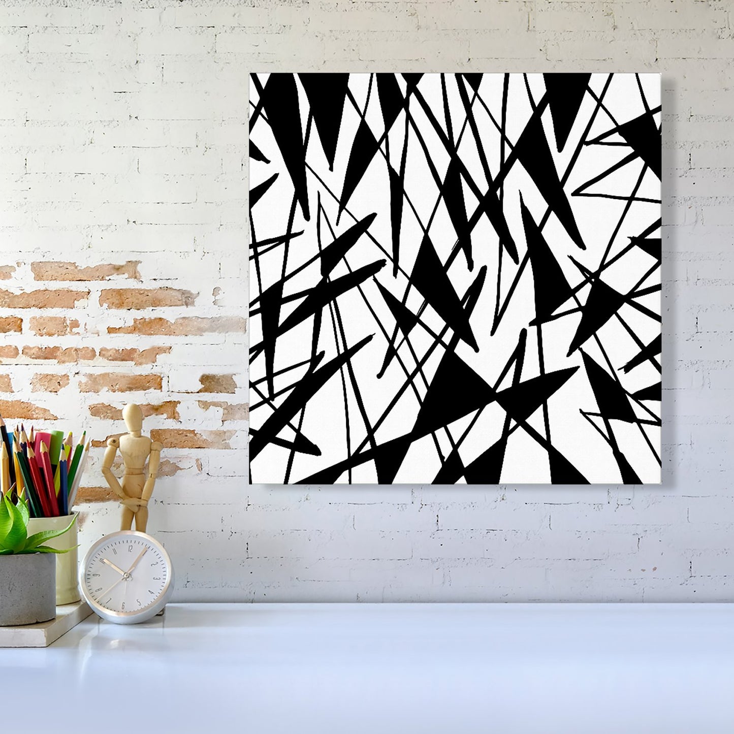 Brush Abstract Pattern Canvas