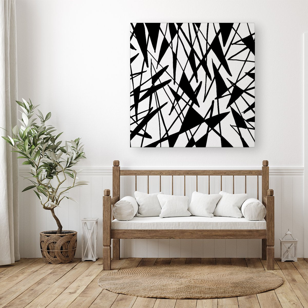 Brush Abstract Pattern Canvas