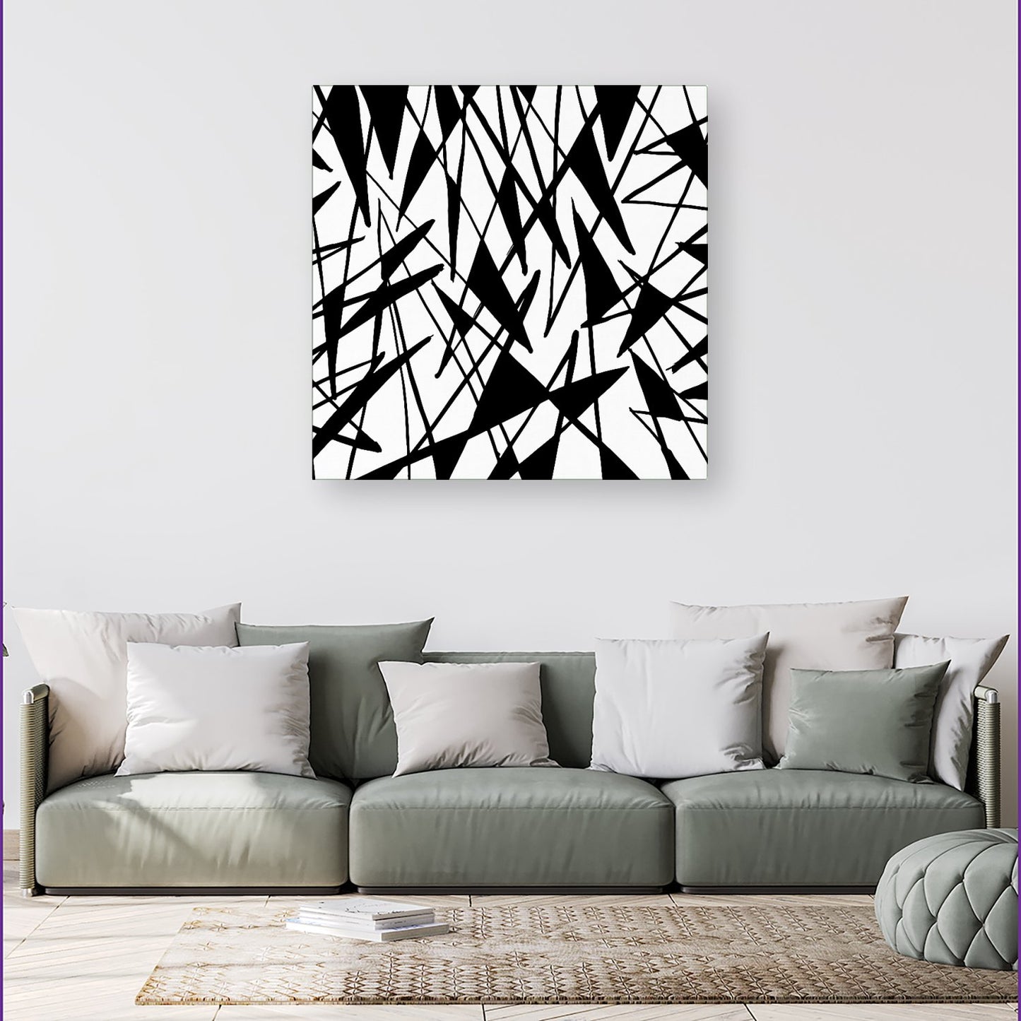 Brush Abstract Pattern Canvas