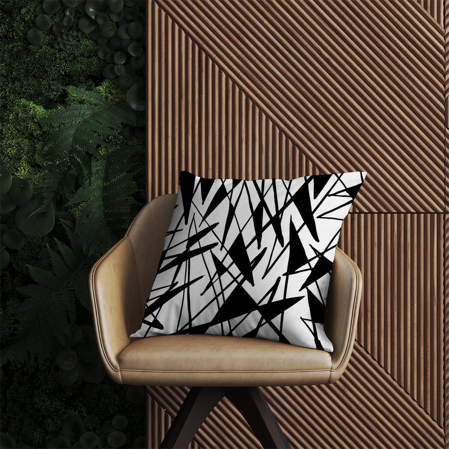 Brush Abstract Pattern Outdoor Cushion