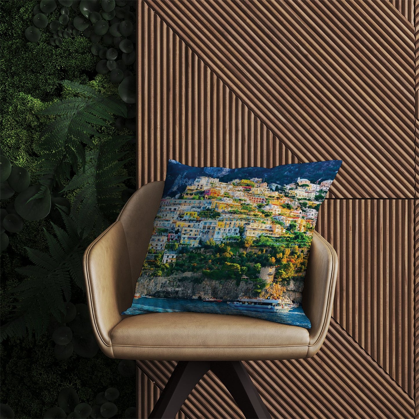 Positano, Amalfi Coast Outdoor Cushion