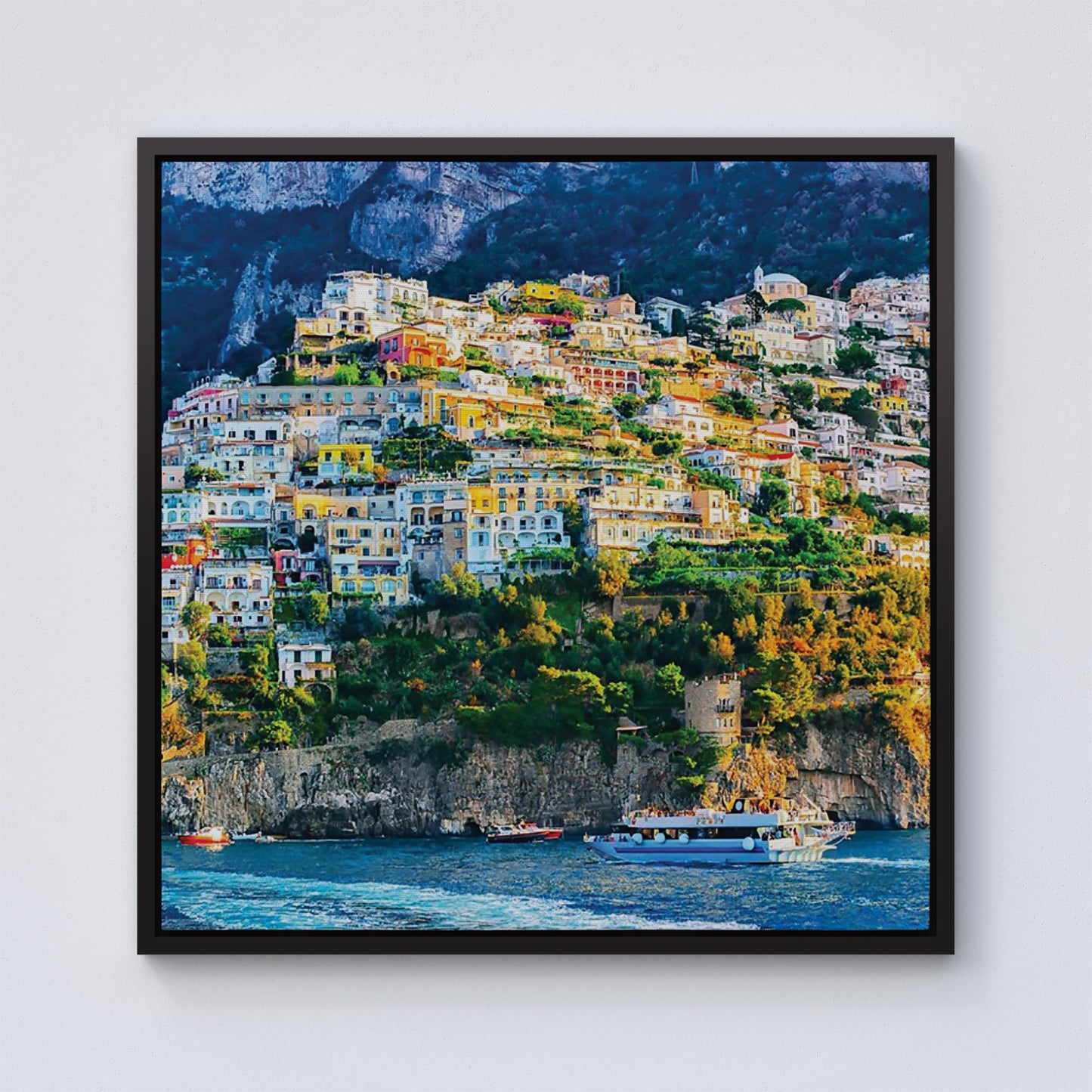 Positano, Amalfi Coast Framed Canvas