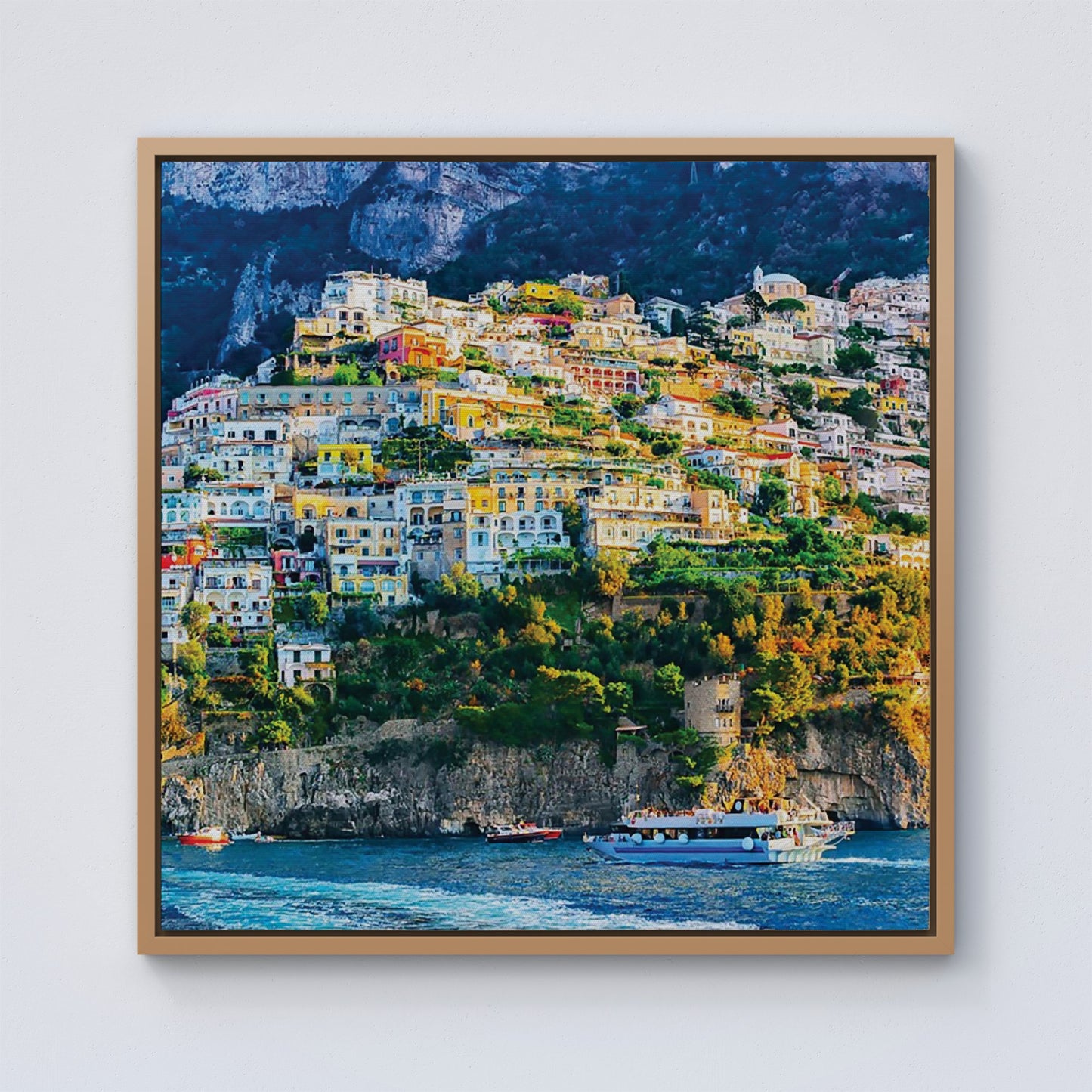 Positano, Amalfi Coast Framed Canvas