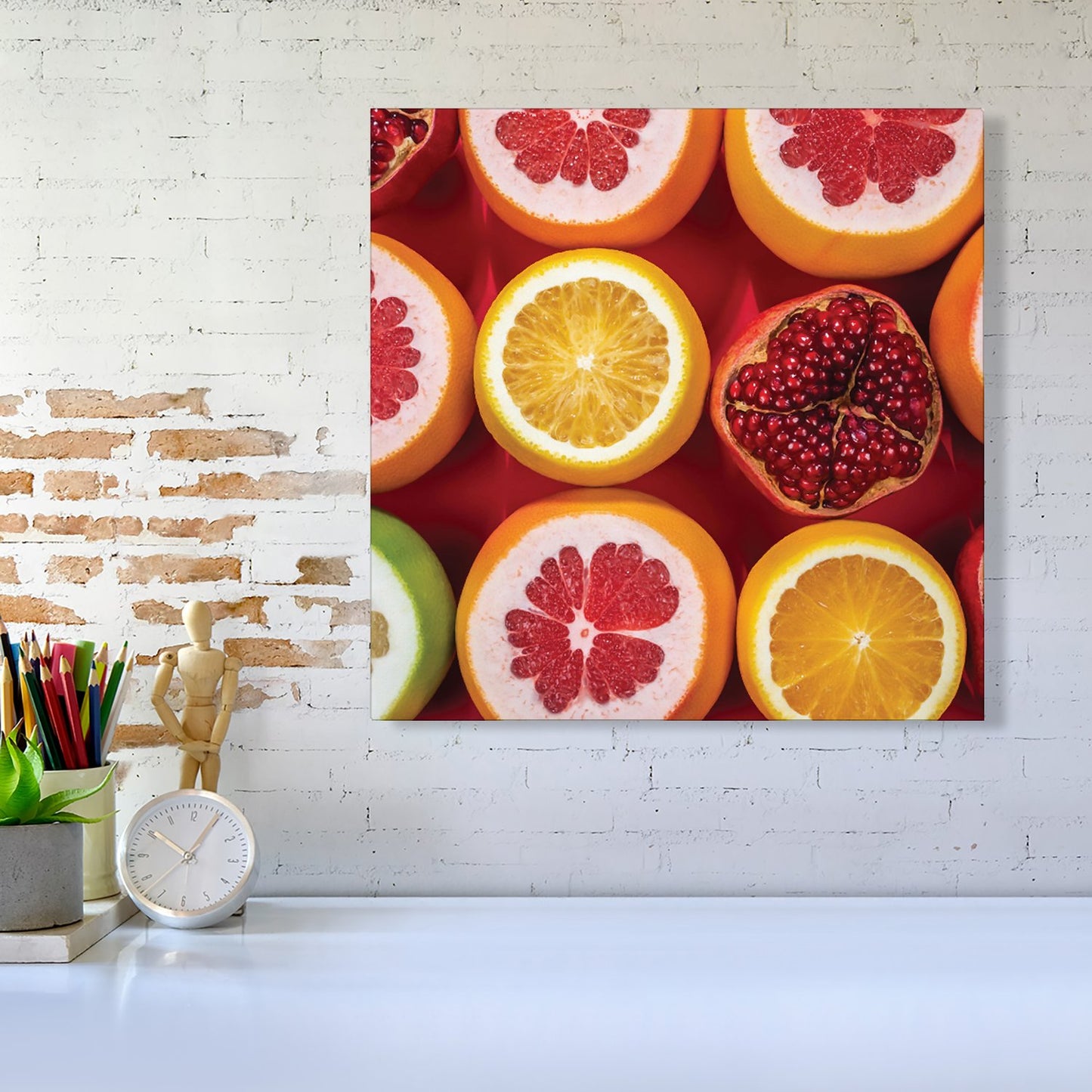Citrus And Pomegranate Canvas
