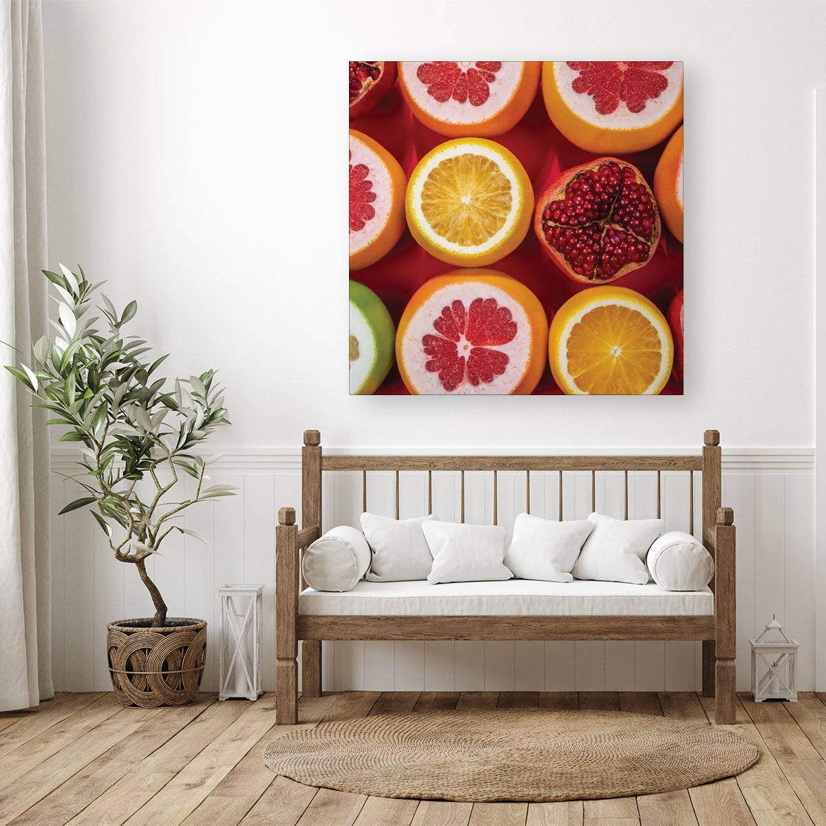 Citrus And Pomegranate Canvas