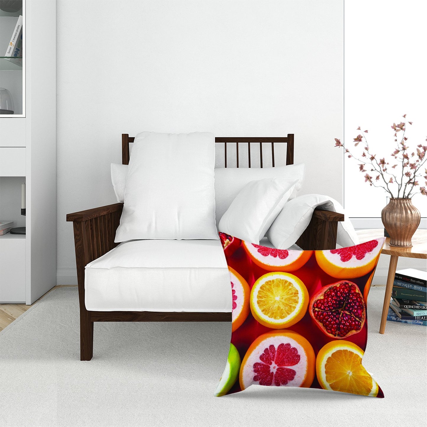 Citrus And Pomegranate Floor Cushion