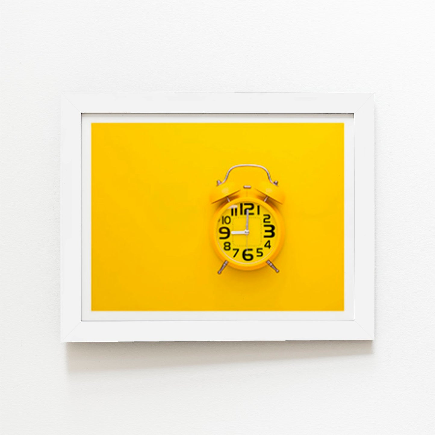 Yellow Alarm Clock Art Prints