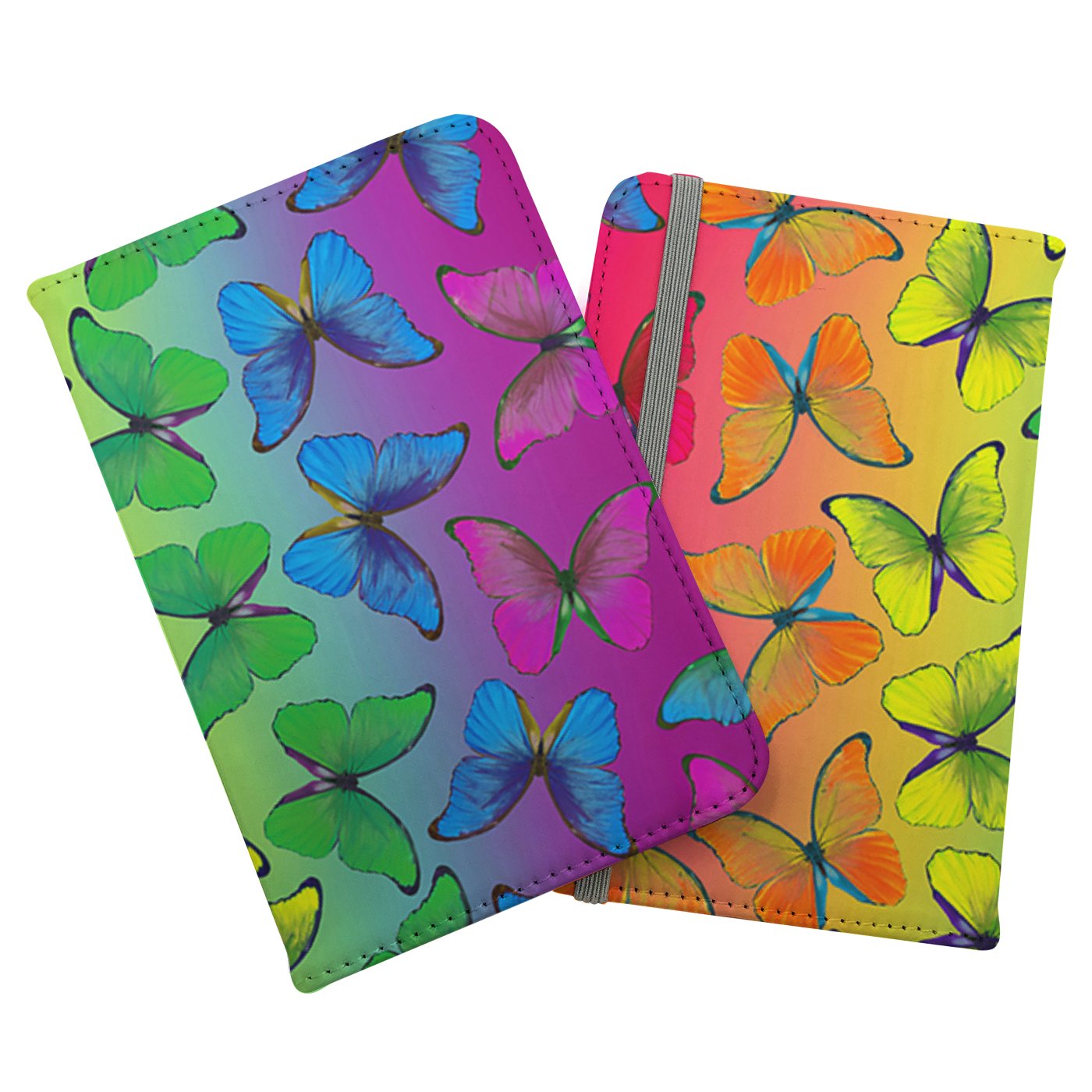 Multicoloured Butterfly Pattern Passport Cover