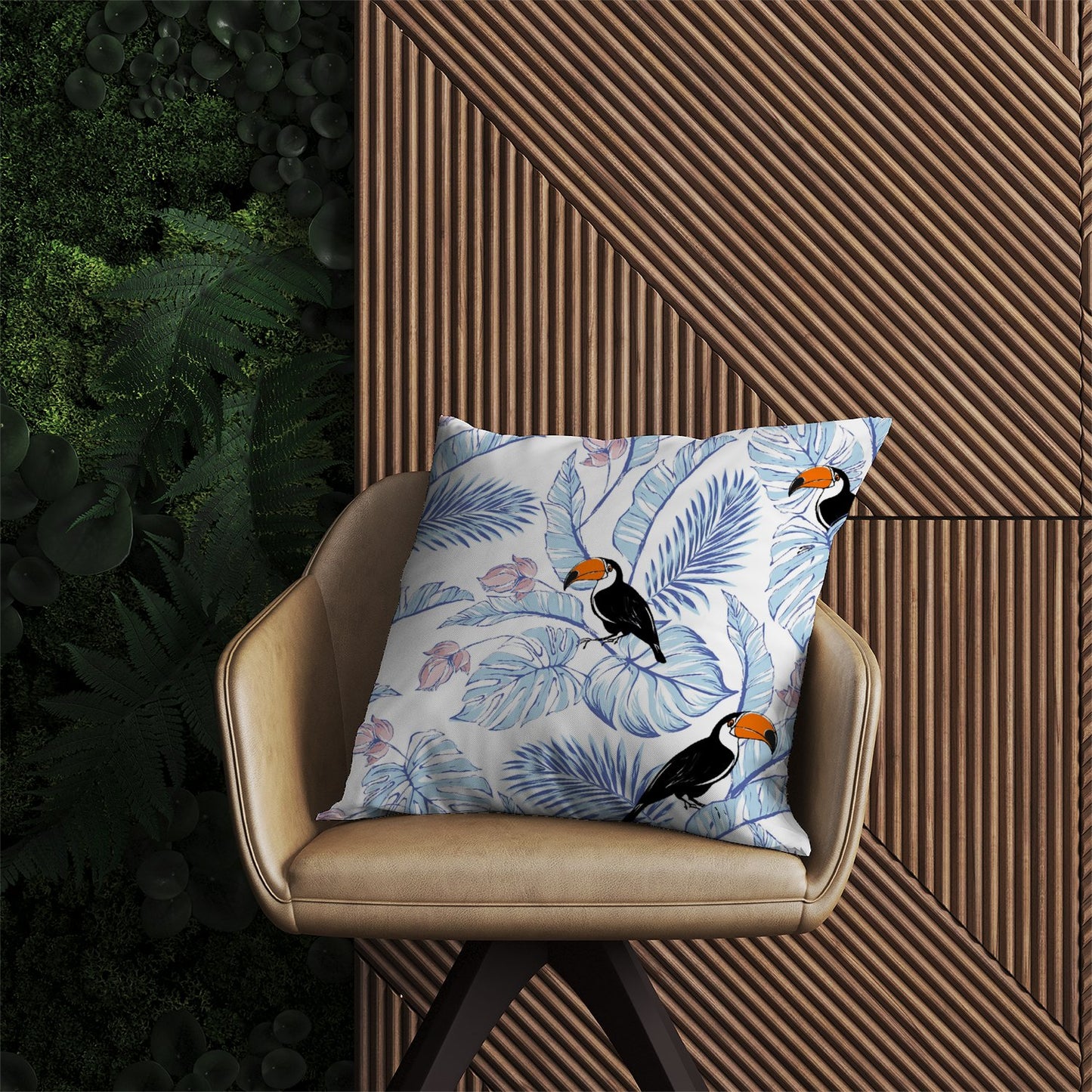 Tropical Toucan Outdoor Cushion