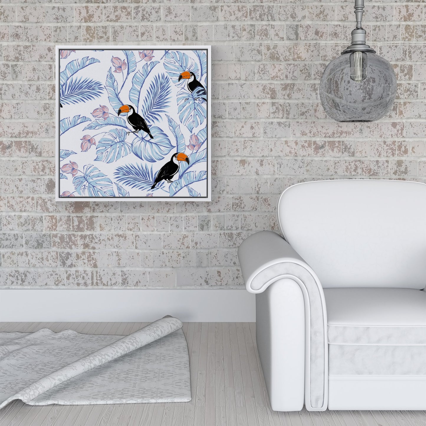 Tropical Toucan Framed Canvas