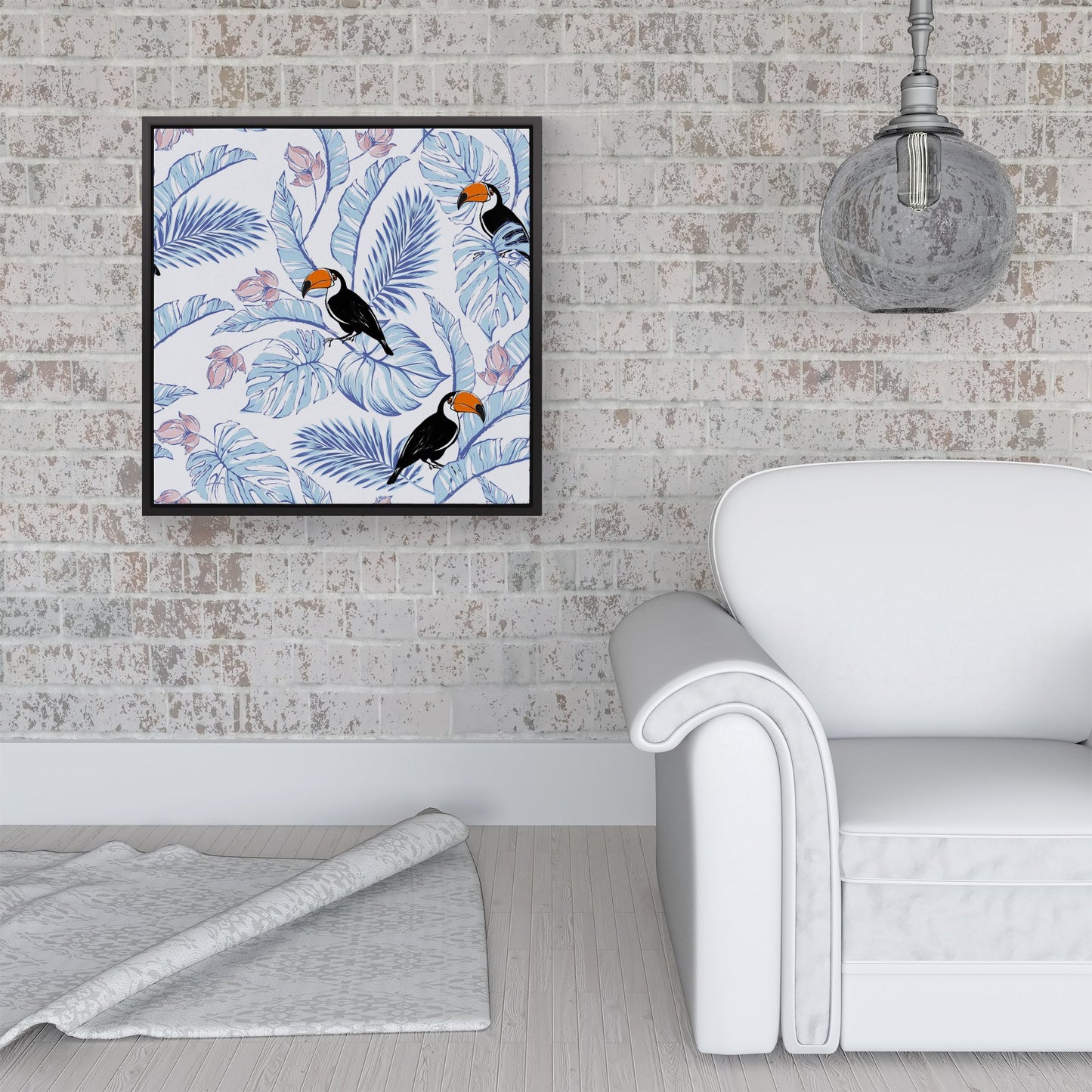 Tropical Toucan Framed Canvas