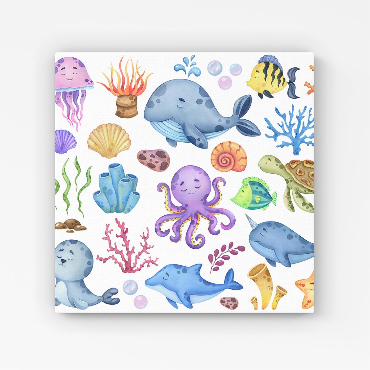 Children'S Sea Life Canvas